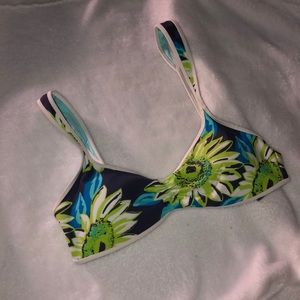 Floral bikini top